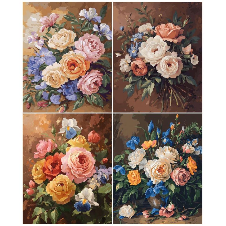 Resin Craft Ideas - CHENISTORY Flower 5d Diamond Painting Kits