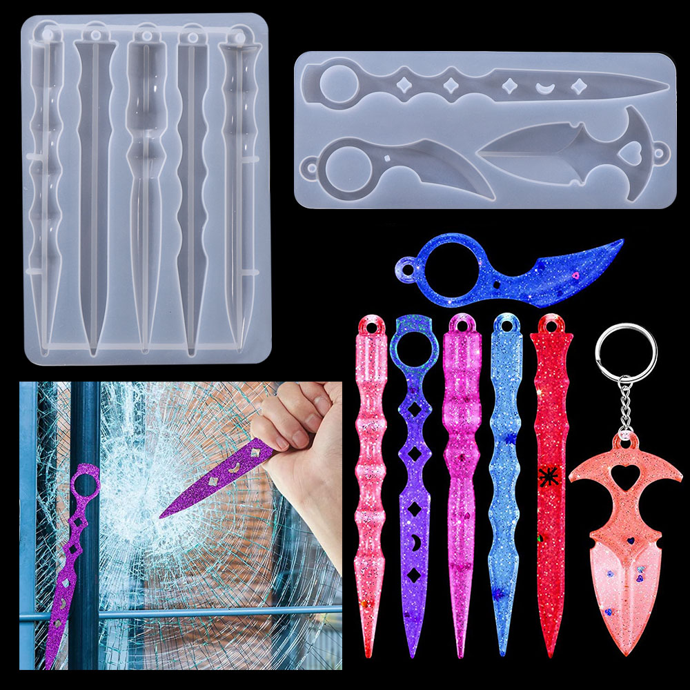 Resin Craft Ideas - Unique Resin Keychain Pendant Mold with
