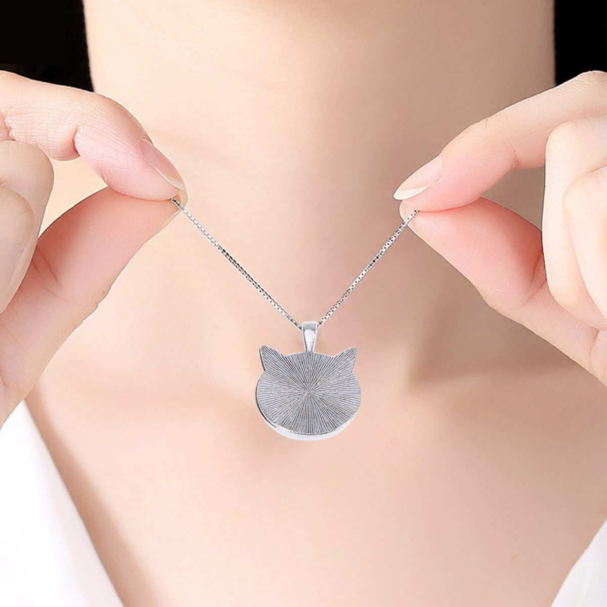 Resin Jewelry Kit - 10Pcs Cat Ear Bezel Pendant Tray
