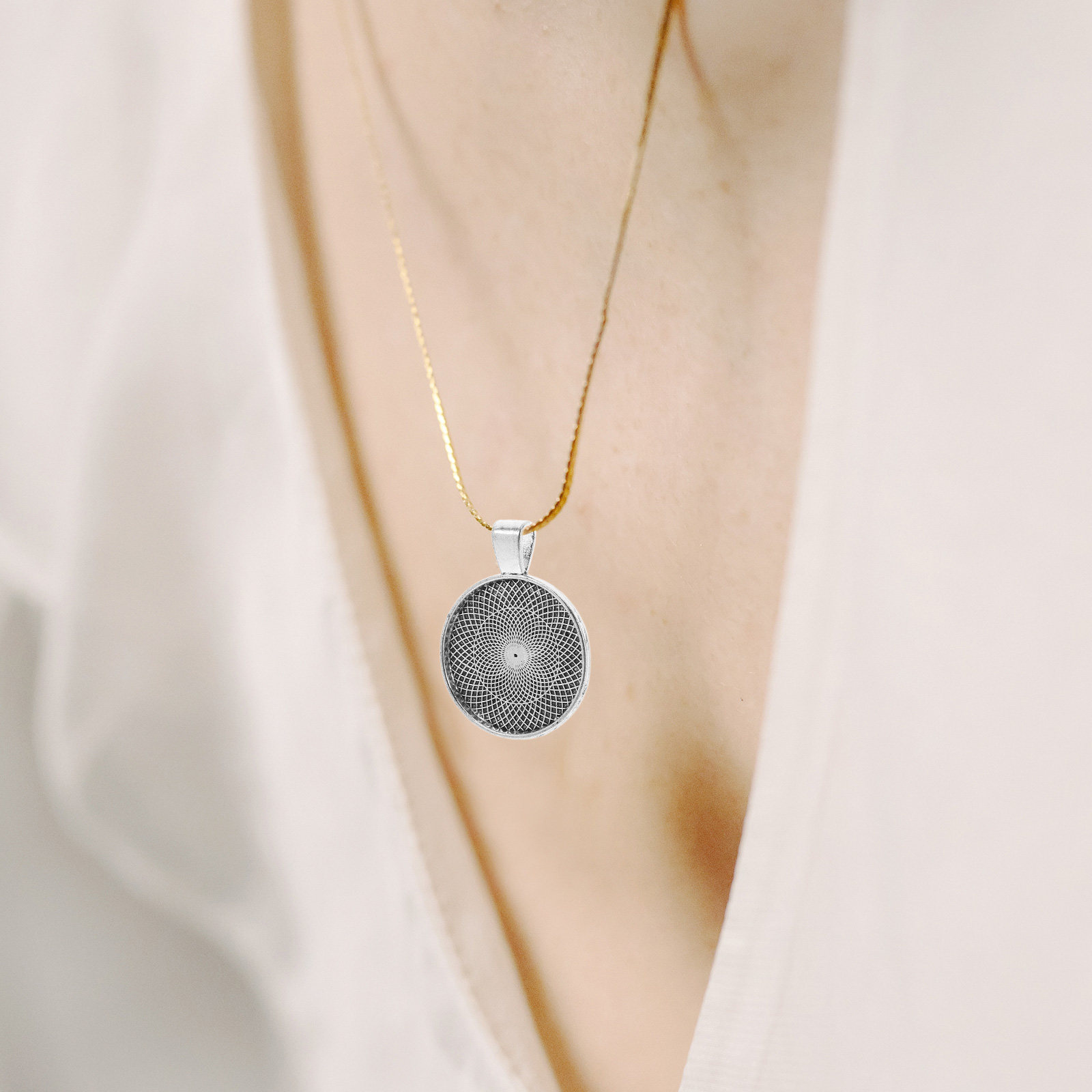 40Pcs Flat Round Bezel Pendant - Resin Crafts Diy ulasan dan harga