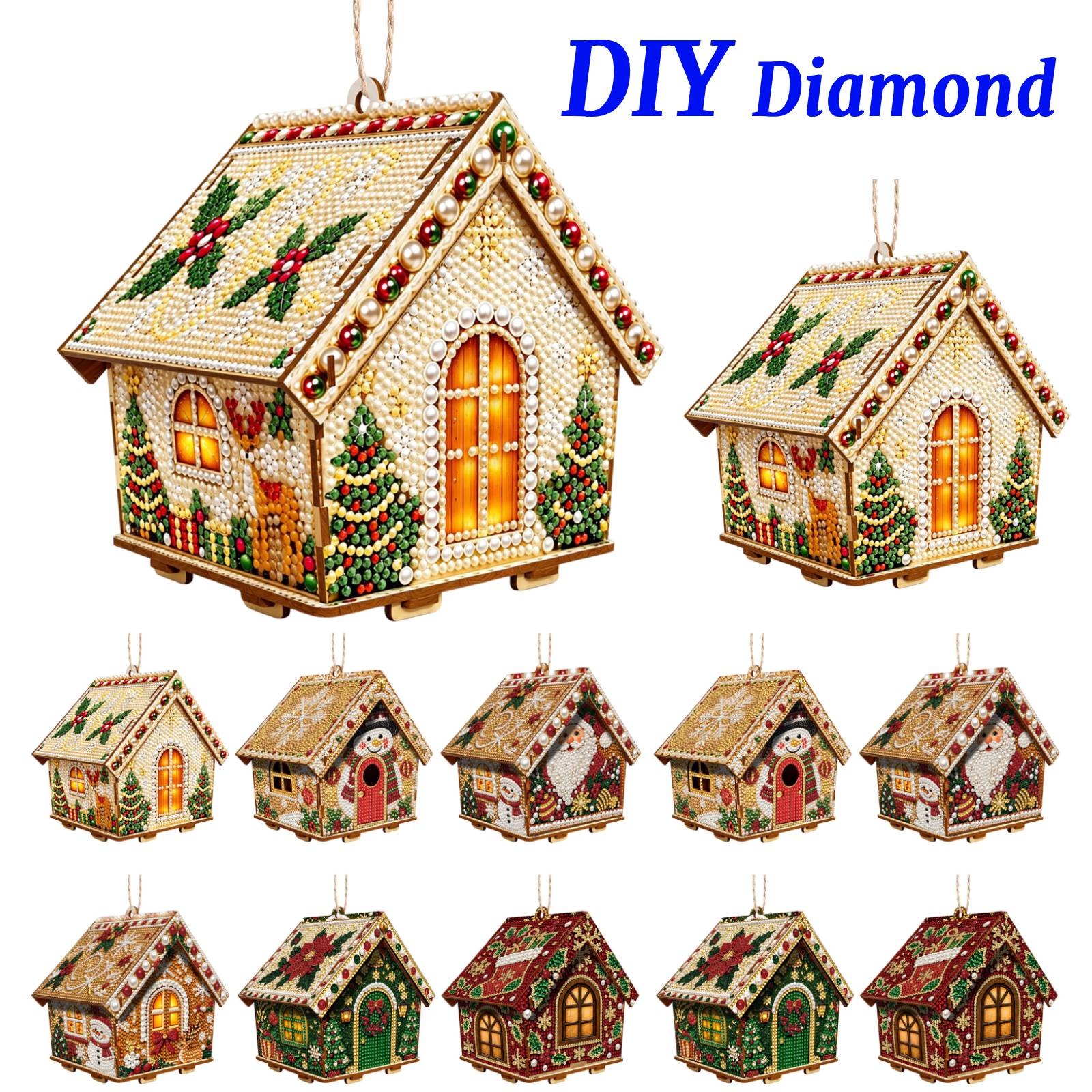 Wood Cottage Hanging Decoratio - Resin Craft For Beginners ulasan dan harga