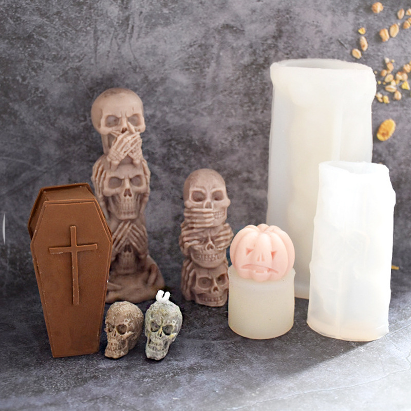 New Design 3D Skull Pumpkin Si - Resin Craft Ideas ulasan dan harga