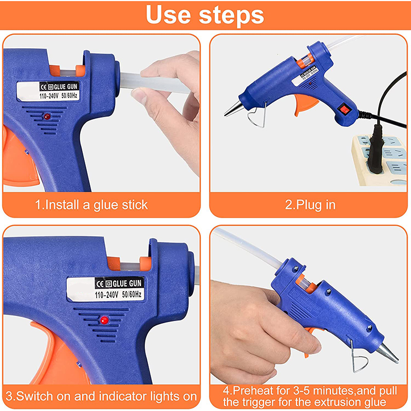 20W Mini Hot Melt Glue Gun EU  - Heat Gun Small ulasan dan harga
