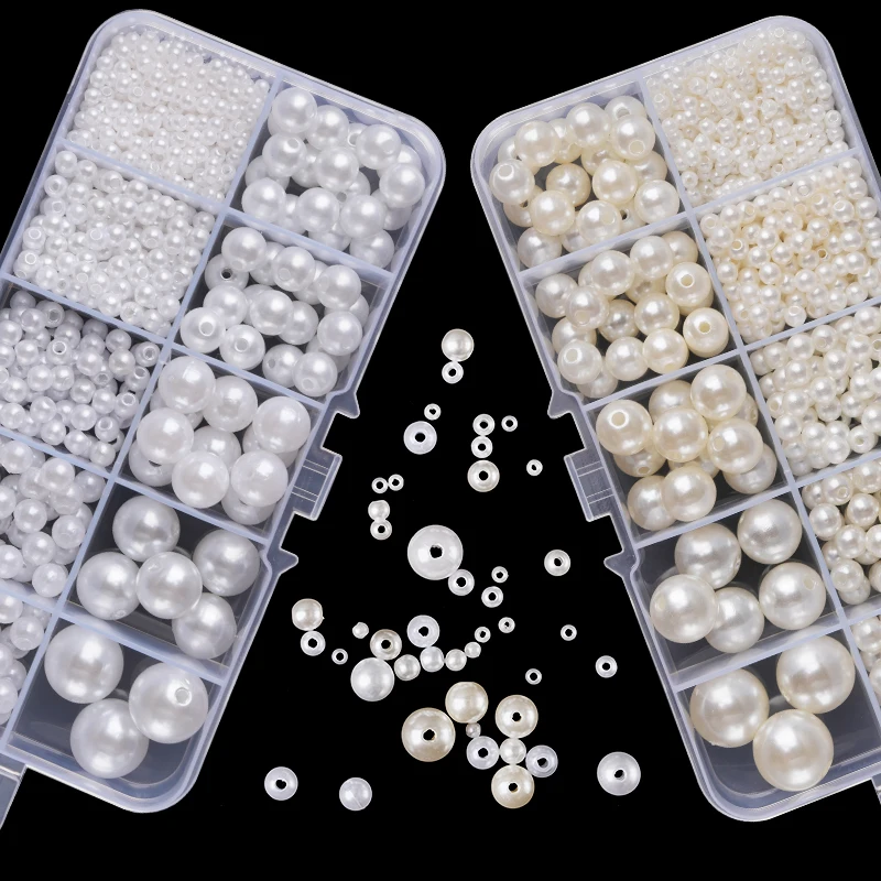 800pcs Artificial Faux Pearl R - Resin Jewelry Kit ulasan dan harga