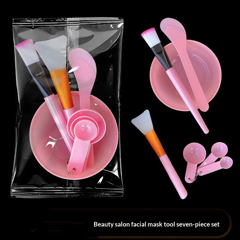 【7Pcs DIY Facemask Mixing Tool - Mixing Cup Silicone ulasan dan harga