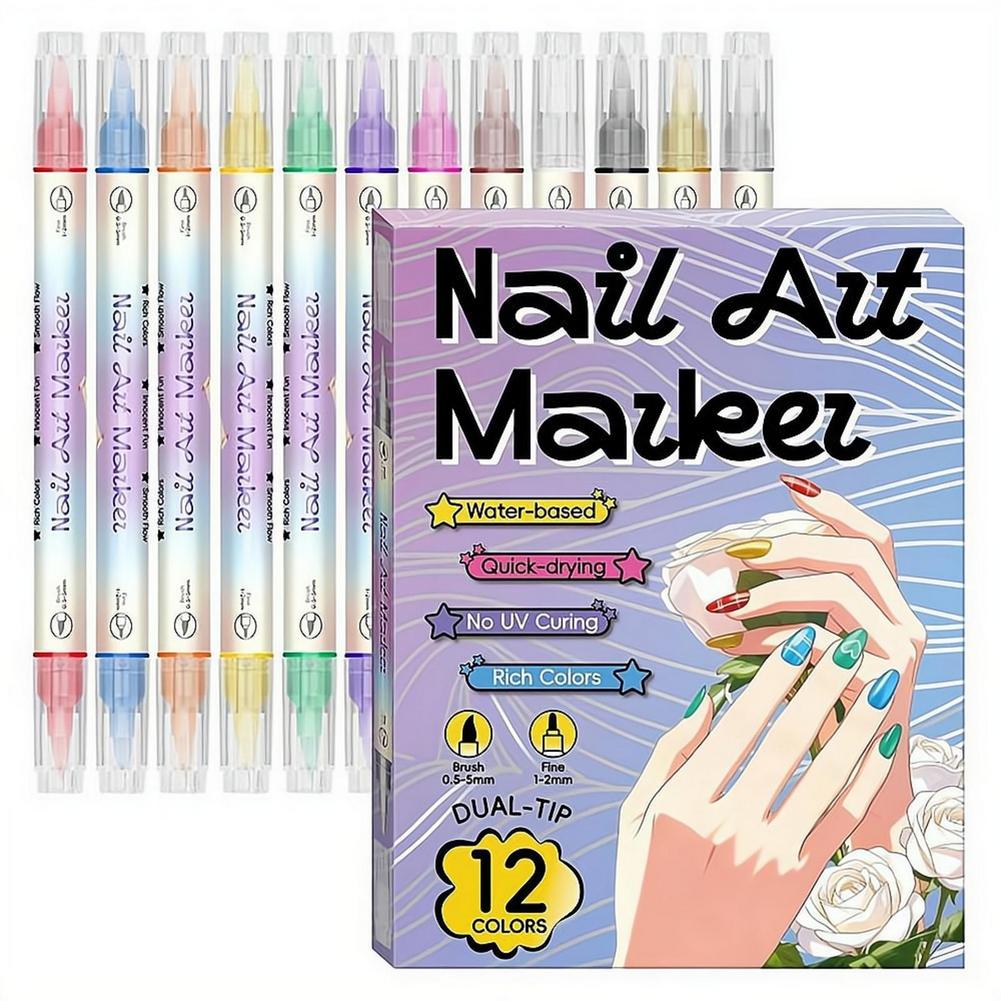 12/24 Colors Dual Tip Nail Art - Copic Marker Sketch ulasan dan harga