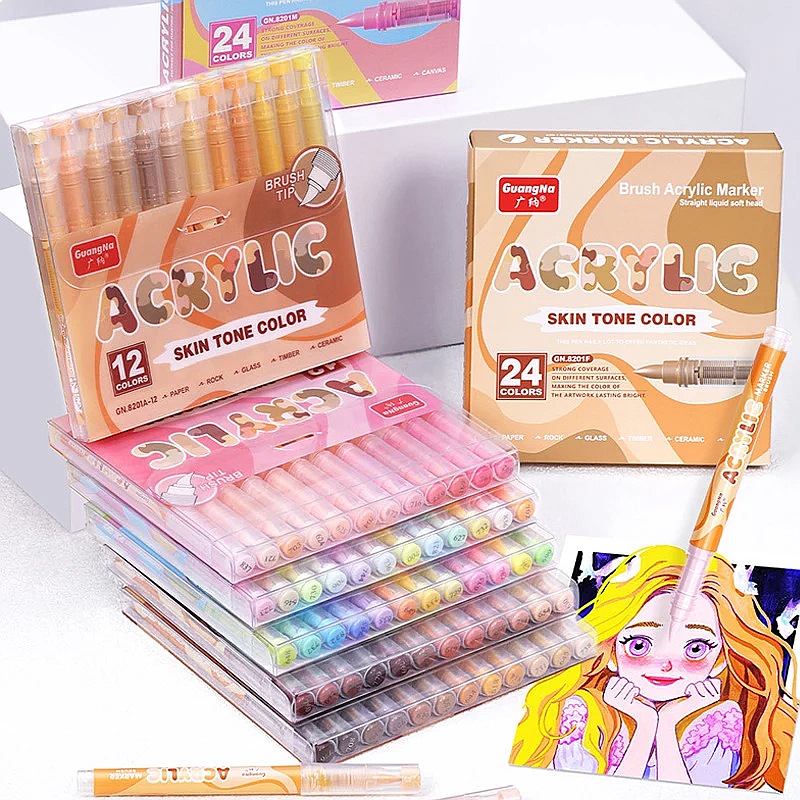 GuangNa 72 Colors Soft Brush A - Copic Marker Sketch ulasan dan harga