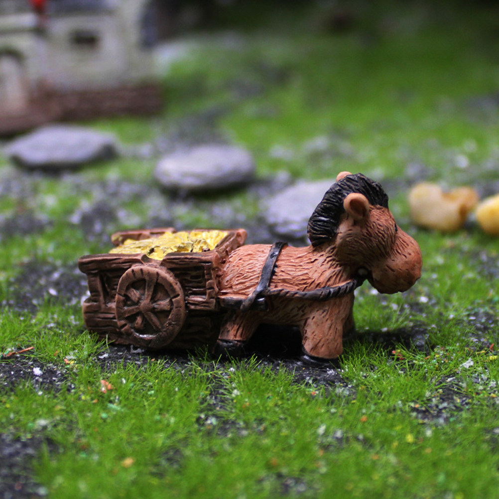 2Pcs Garden Donkey Outdoor Dec - Resin Craft Ideas ulasan dan harga
