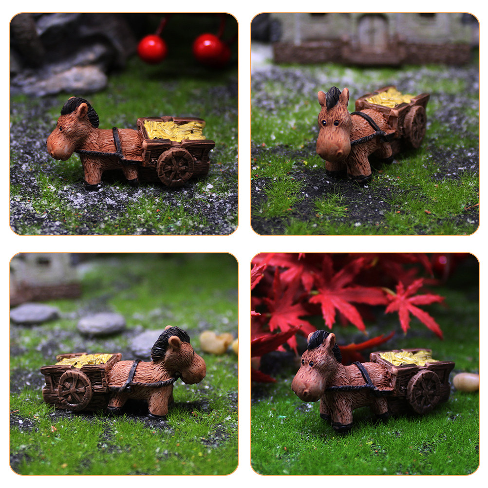 2Pcs Garden Donkey Outdoor Dec - Resin Craft Ideas ulasan dan harga