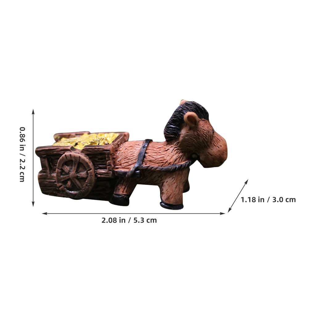 2Pcs Garden Donkey Outdoor Dec - Resin Craft Ideas ulasan dan harga