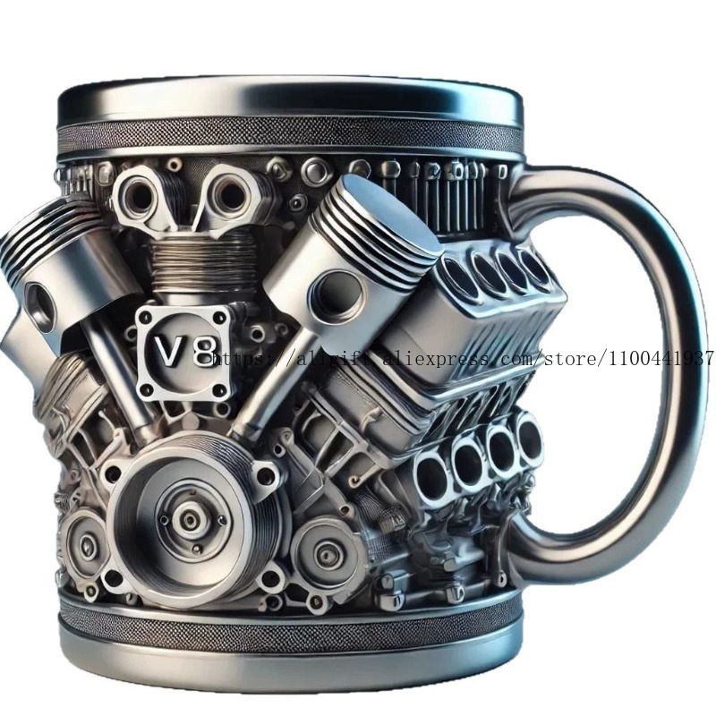 V8 Engine Cup Creative V6 Moto - Resin Craft Ideas ulasan dan harga